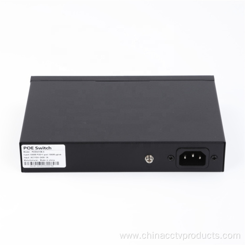 4ports CCTV Fast Network Ethernet PoE Switch 48V